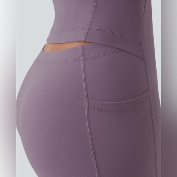 Halara purple Women's Active Dress with shorts and padded bra - Picture 3 of 5